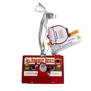 Mr. Christmas Retro Cassette Musical Ornament Plays Jingle Bells New